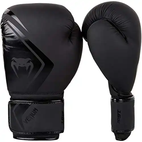 Venum Gants de boxe Contender 2.0 – Noir/Noir – 16 Oz